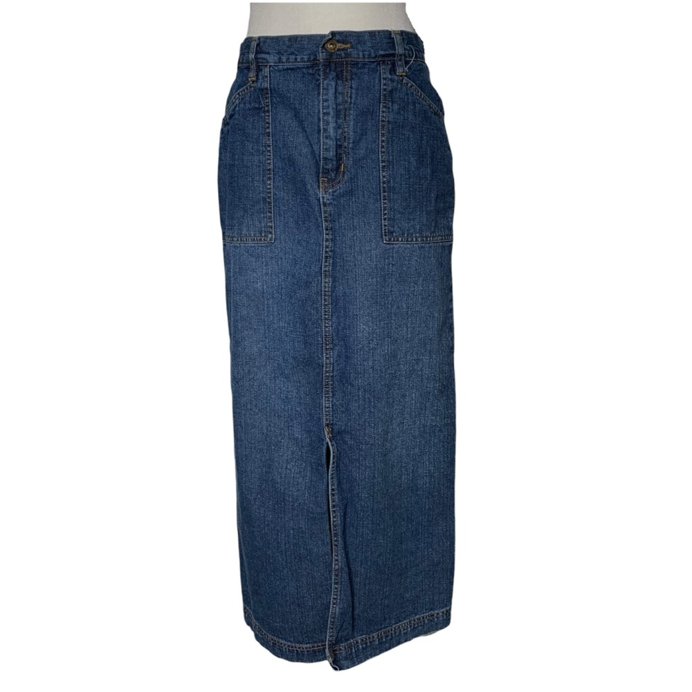 Vintage Y2K Denim Maxi Skirt